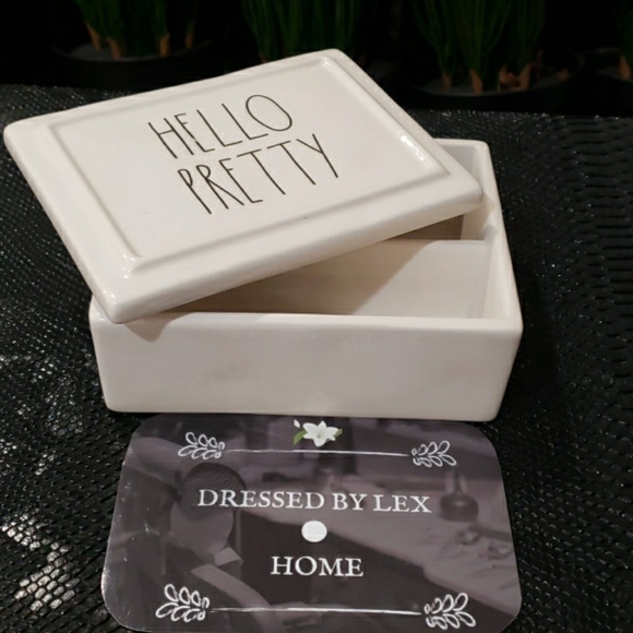 NWT HTF Rae Dunn LL HELLO PRETTY Organizer / lid - Picture 2 of 7